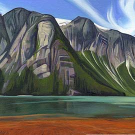 5. <i>Middle T</i>, oil/panel, 11"x14", 2014.