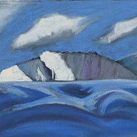 6. <i>The Whale</i>, pastel, unframed.