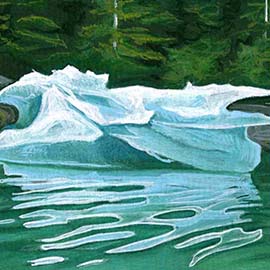 3. <i>Iceberg 3</i>, gouache.