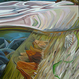 10. <i>Under<i>, oil/linen, 24"x20", 2015.