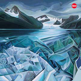 3. <i>Ice<i>, oil/canvas, 30"x40", 2014. SOLD