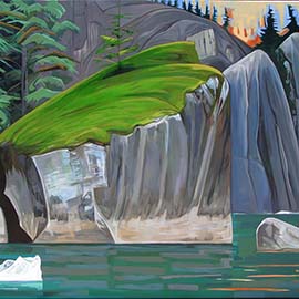 5. <i>Growth<i>, oil/linen, 30"x40", 2015.