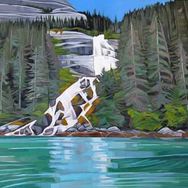 9. <i>Waterfall<i>, oil/linen, 20"x24", 2015.