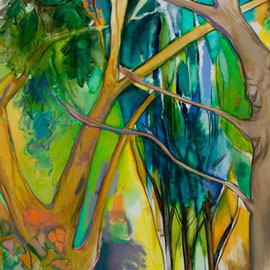 <i>View from the New Window, 2010, oil on linen,  36" x 50"