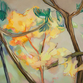 <i>Between the Lines, 2014</i>, oil on linen,  36" x 50"