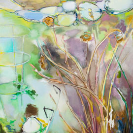 <i>Promise of Spring, 2011</i>, oil on linen,  36" x 50"