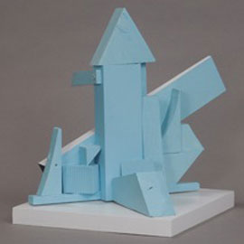 <i>Tra-La-La</i>, Front View, 2014, polychrome 12" x 14" x 10"