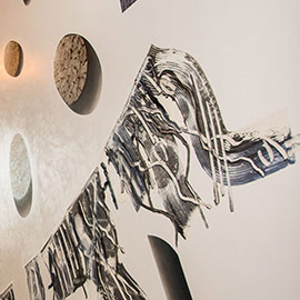 1. Frank Gasbarro, Signed verso, <i>Black and White</i> Oil on Canvas, 50" x 72"