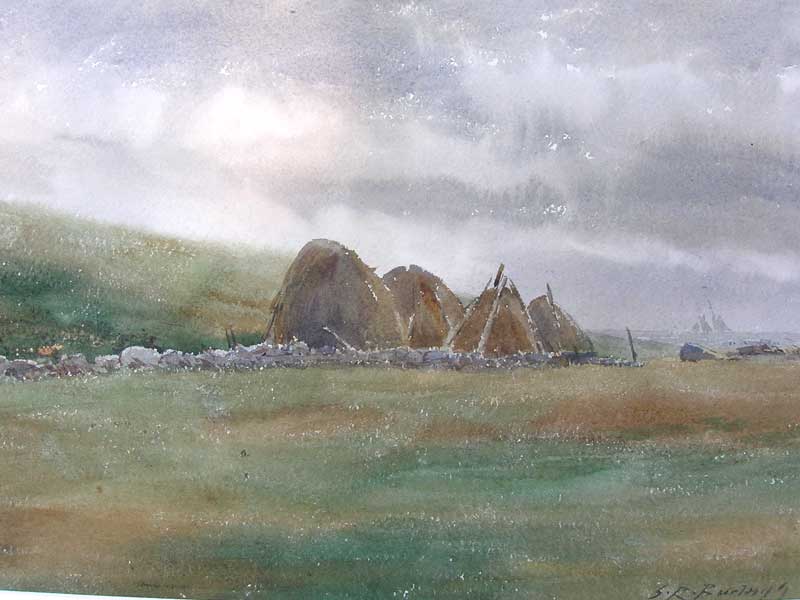 4A. S.R. BURLEIGH (1853 - 1931), “By the Sea”, Watercolor 11” x 17”