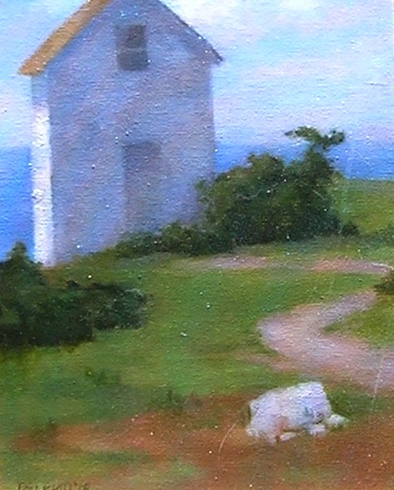 15. Star Island, Oil on Canvas, 12" x 9"