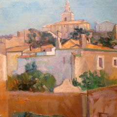 Gordon Peers (1909 – 1988), Cadques, Spain, Oil on Canvas 16" x 20", $1,800.