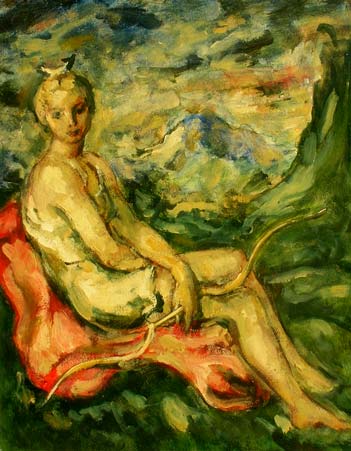 18. Young Diana #1, Oil on Board, 10" x 8"