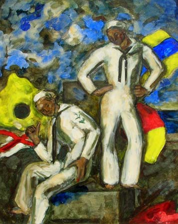 2. Flag Dance #2, Oil on Board, 16" x 20"