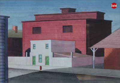 24. Edgar Corbridge (1901 - 1988), Watercolor 17" x 12", Little White Building