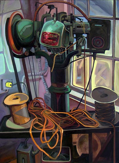 Caution, Oil on Canvas, 40" x 30"