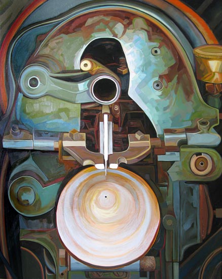 The Center, Oil on Canvas 30" x 24"