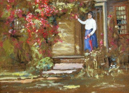 5. Honeymoon Cottage, Oil on Board 15" x 11"