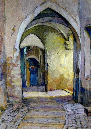 2. Archway, Watercolor 7" x 10"